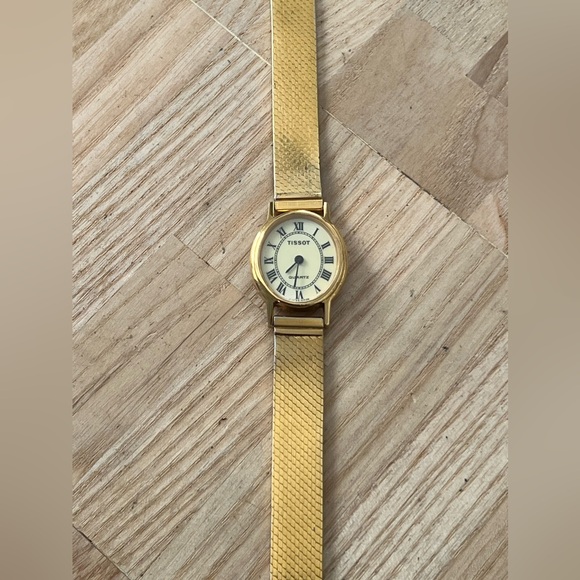 Tissot Gold Plated Super Rare Luxury Vintage Ladies Watch Gold Bracelet main image 6